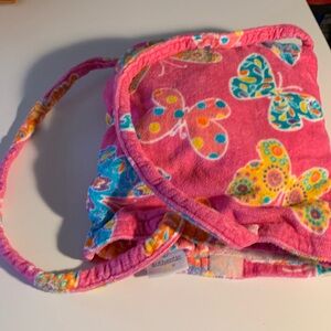 AUTHENTIC KIDS Butterfly Print Backpack Beach Towel